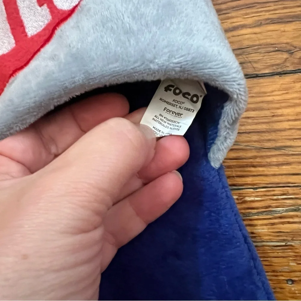Foco| NY Giants Blue and Red Slide Slippers - Size L 11-12
